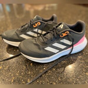 Adidas girls athletic shoes - size 3 - like new